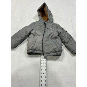 Boys Timberland Grey Zip Up Heavyweight Puffer Jacket Winter Size 4
